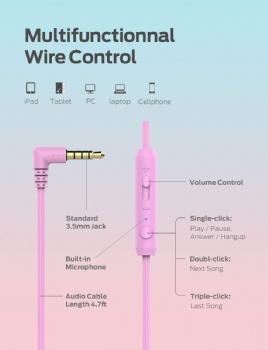 Kids Wired Headphones K920