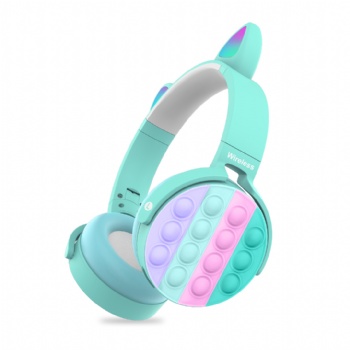 Popping Push it Bubble Cat Ear Bluetooth Headphone CT-950