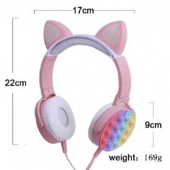 Cat ear wired headphone QL-419