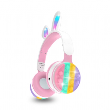 RGB Rabbit ear bluetooth headphone PM-06