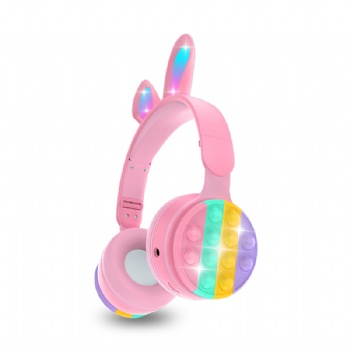 RGB Rabbit ear bluetooth headphone PM-06