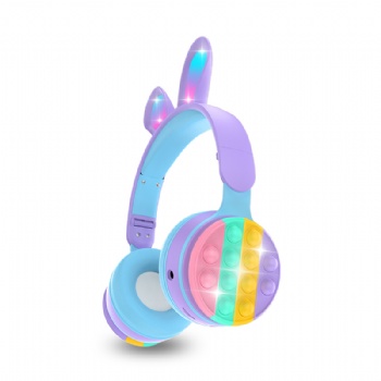 RGB Rabbit ear bluetooth headphone PM-06