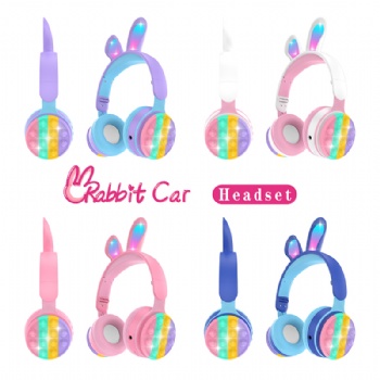 RGB Rabbit ear bluetooth headphone PM-06