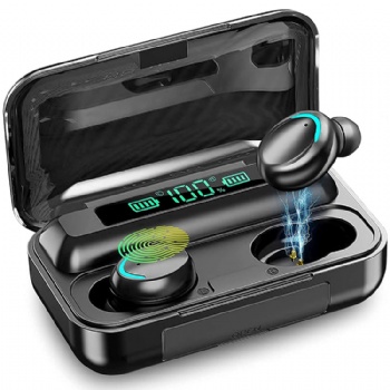 TWS 9D Hifi Stereo LED Display Waterproof In Ear Headphone BT 5.0 F9 Wireless Earbuds F9-5C