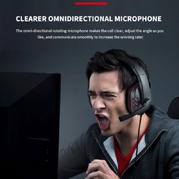 3D stereo noise cancellation gaming headset 7260